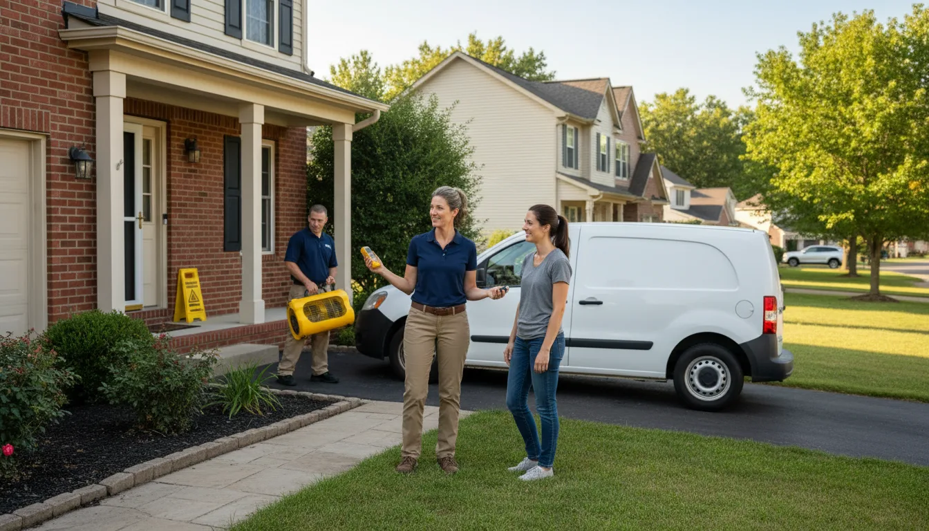 Water restoration image for Dehumidification And Cleanup Services in Carle Place, NY